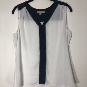 Banana Republic Navy Blouse Work Tank Wide Strap